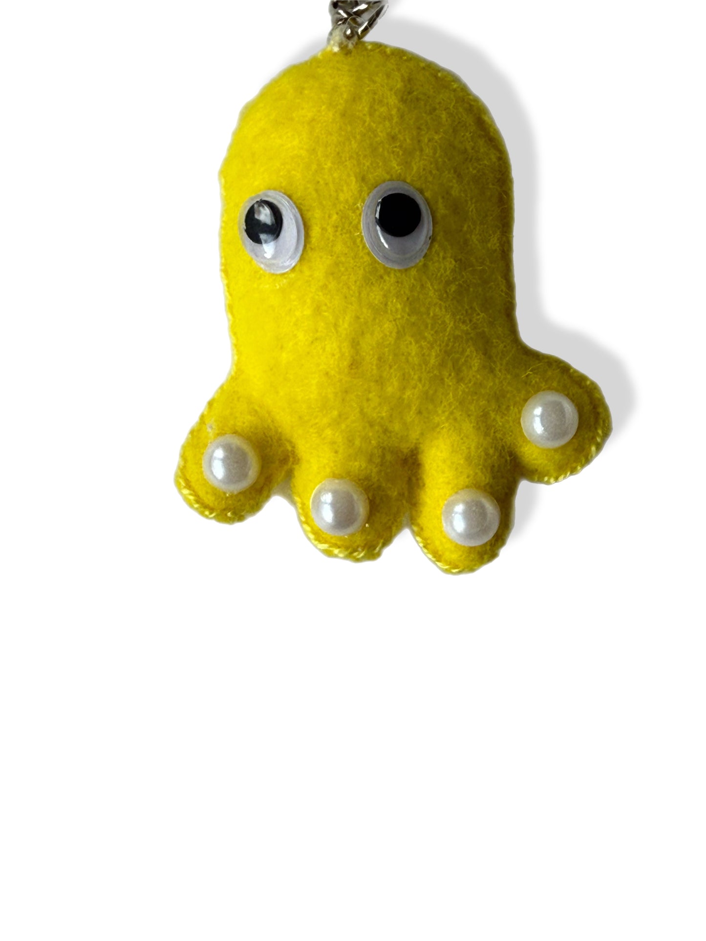 Pearly the Pocket Octopus Felt Keychain
