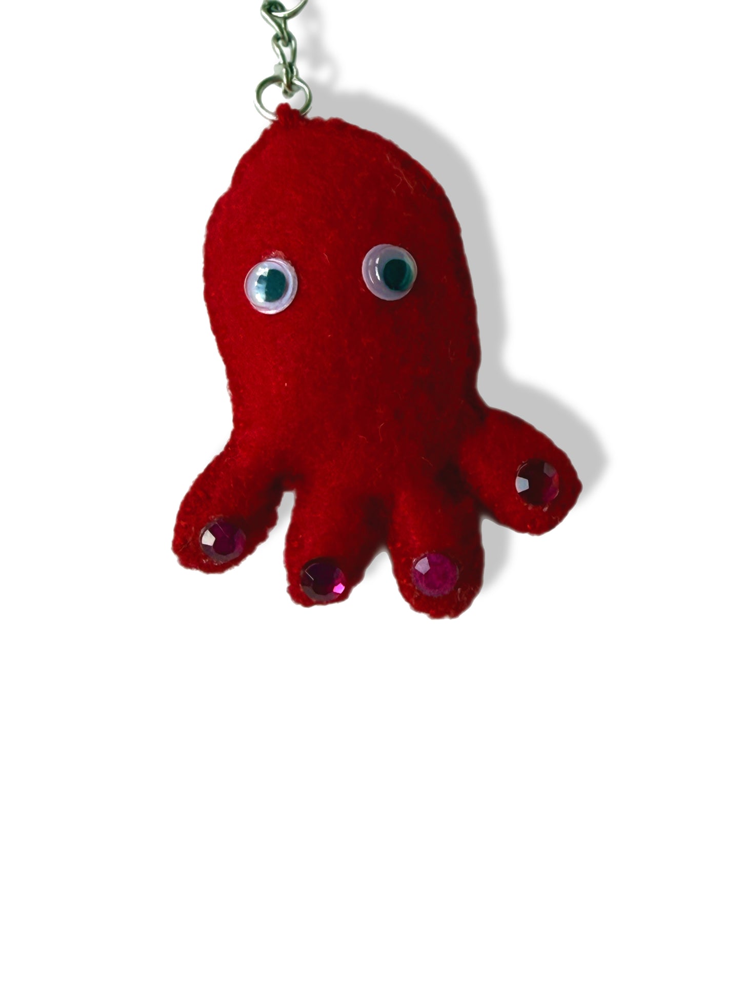 Pearly the Pocket Octopus Felt Keychain