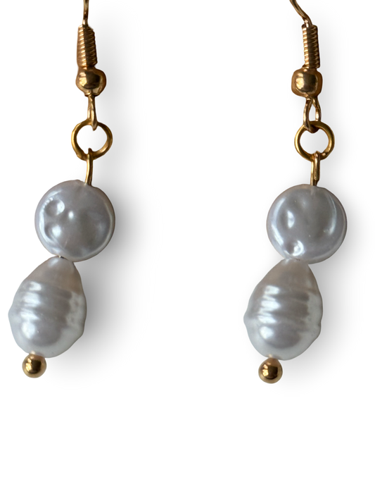 Pearl Elegance Drop Earrings