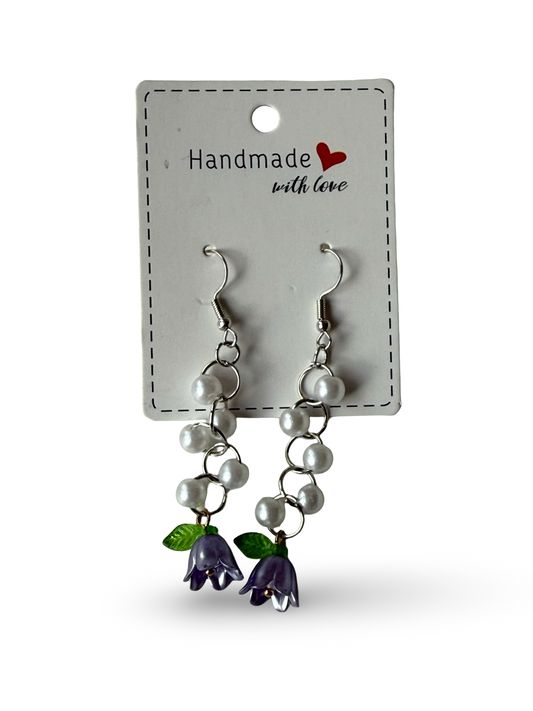 Lavender Bloom Dangle Earrings