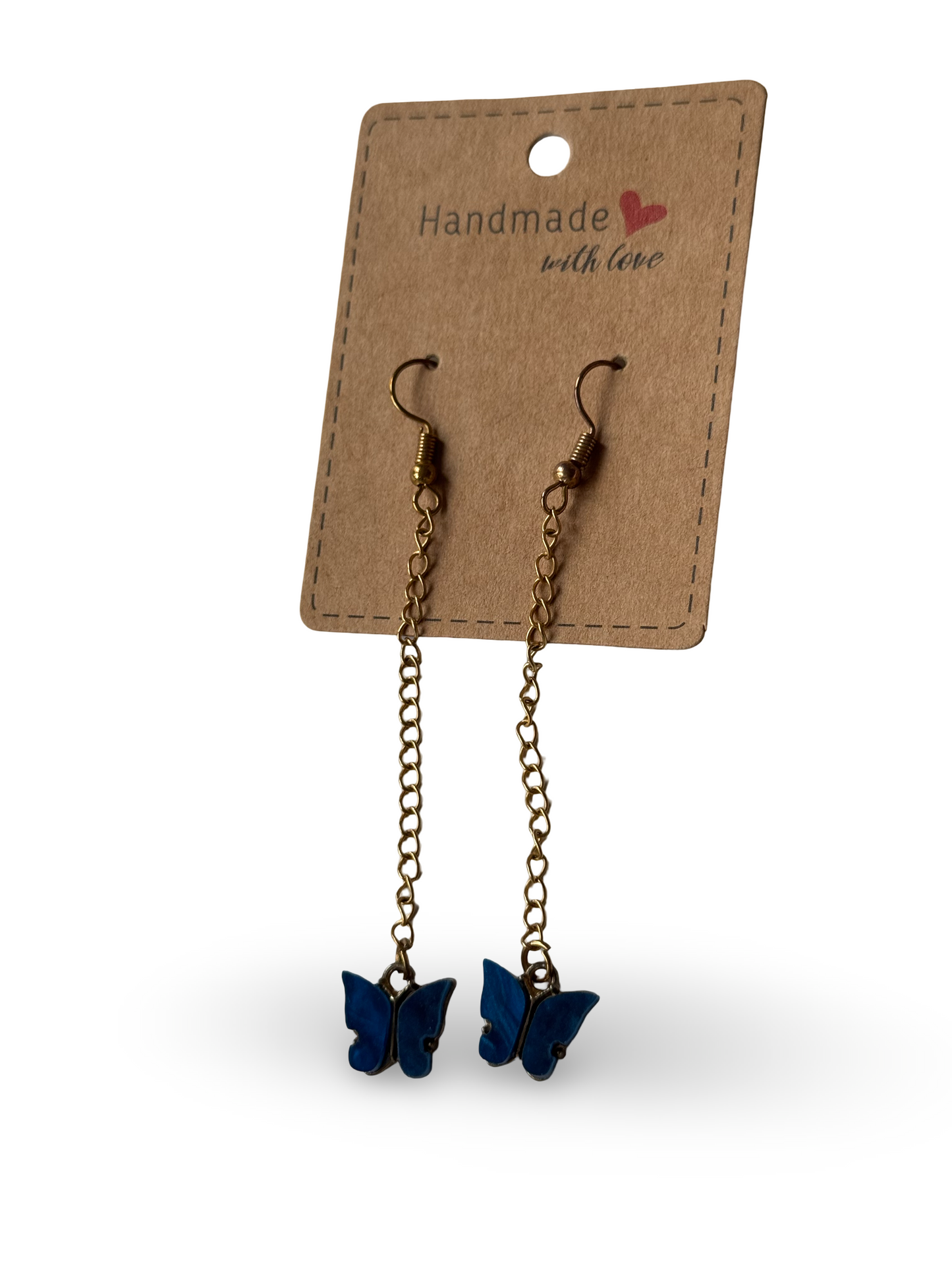 Midnight Butterfly Drop Earrings