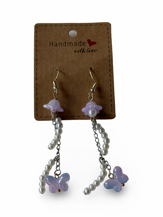 Lavender Dreamcatcher Earrings