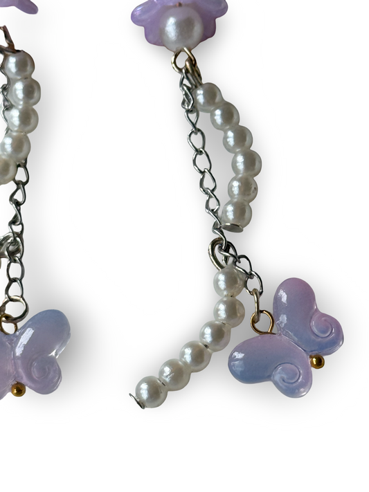 Lavender Dreamcatcher Earrings