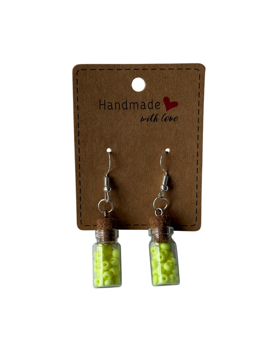 Neon Glow Vial Earrings