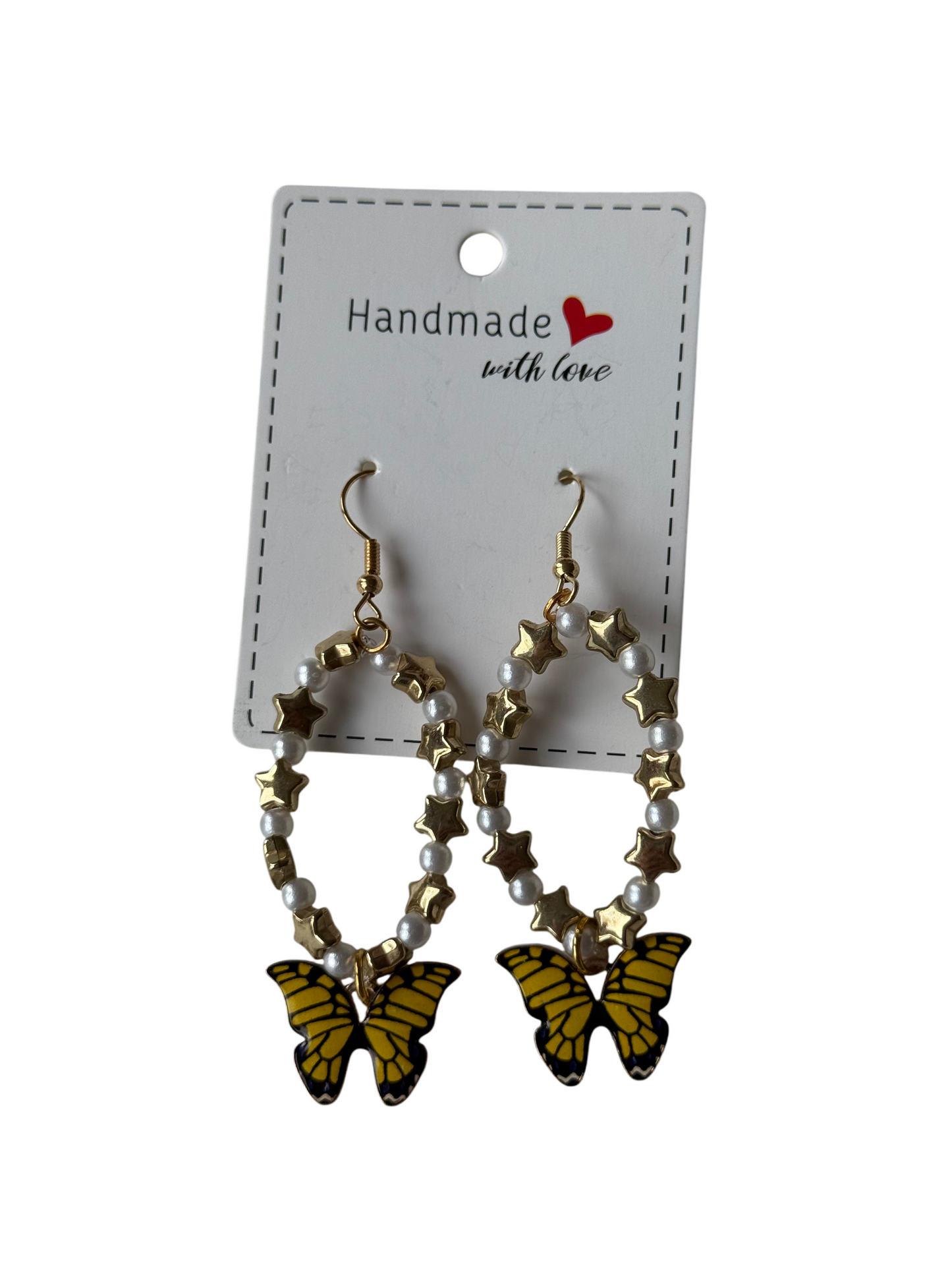 Golden Monarch Hoops earrings