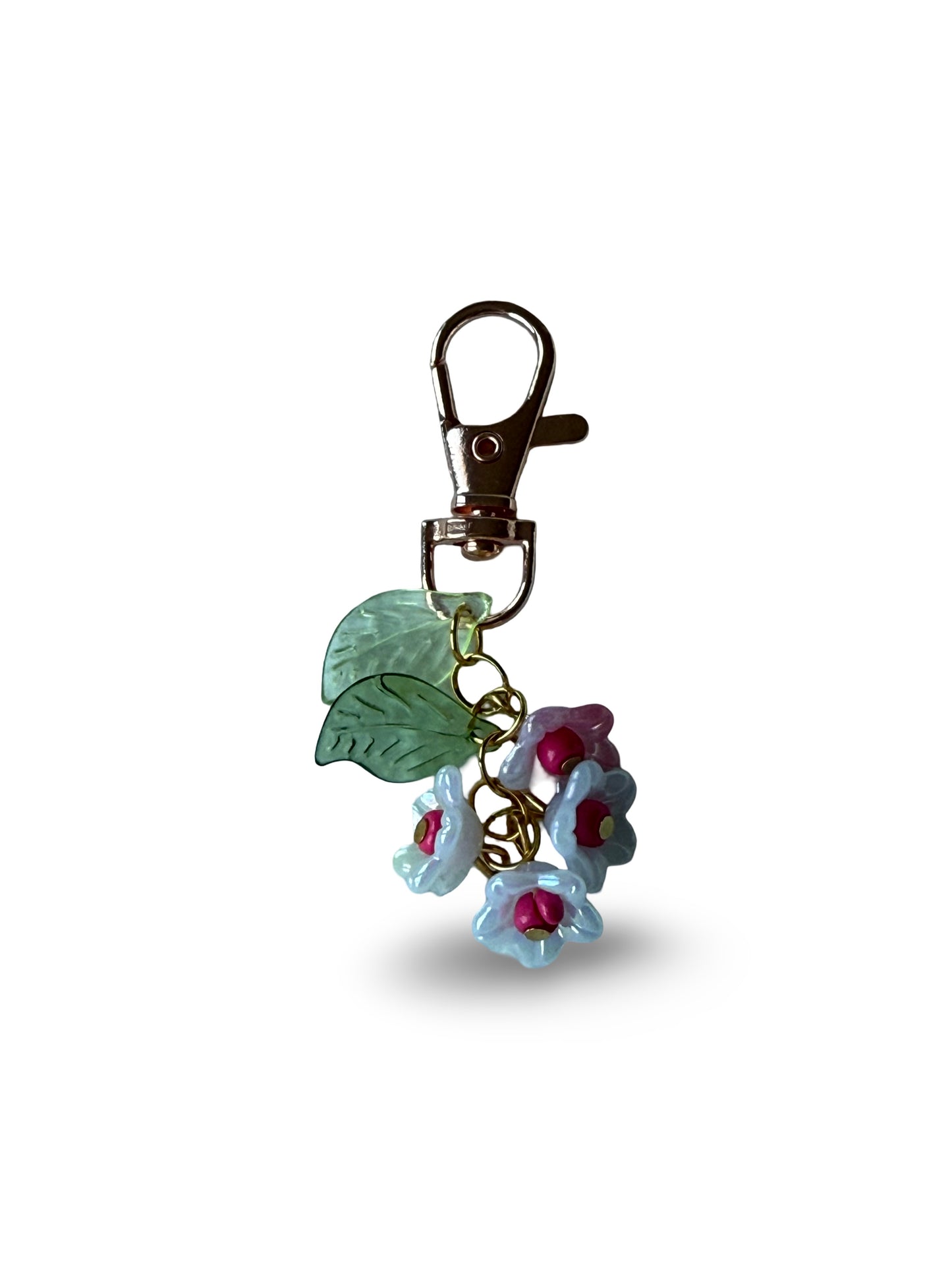 🌸 "Forget-Me-Not Bloom" Keychain Charm