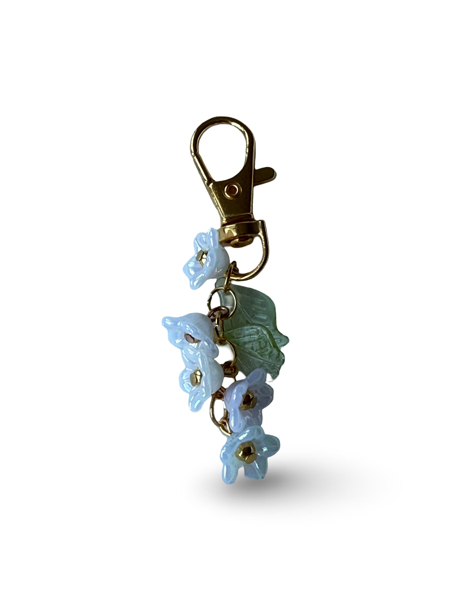🌸 "Forget-Me-Not Bloom" Keychain Charm