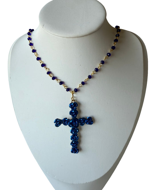 Midnight Rosary Necklace