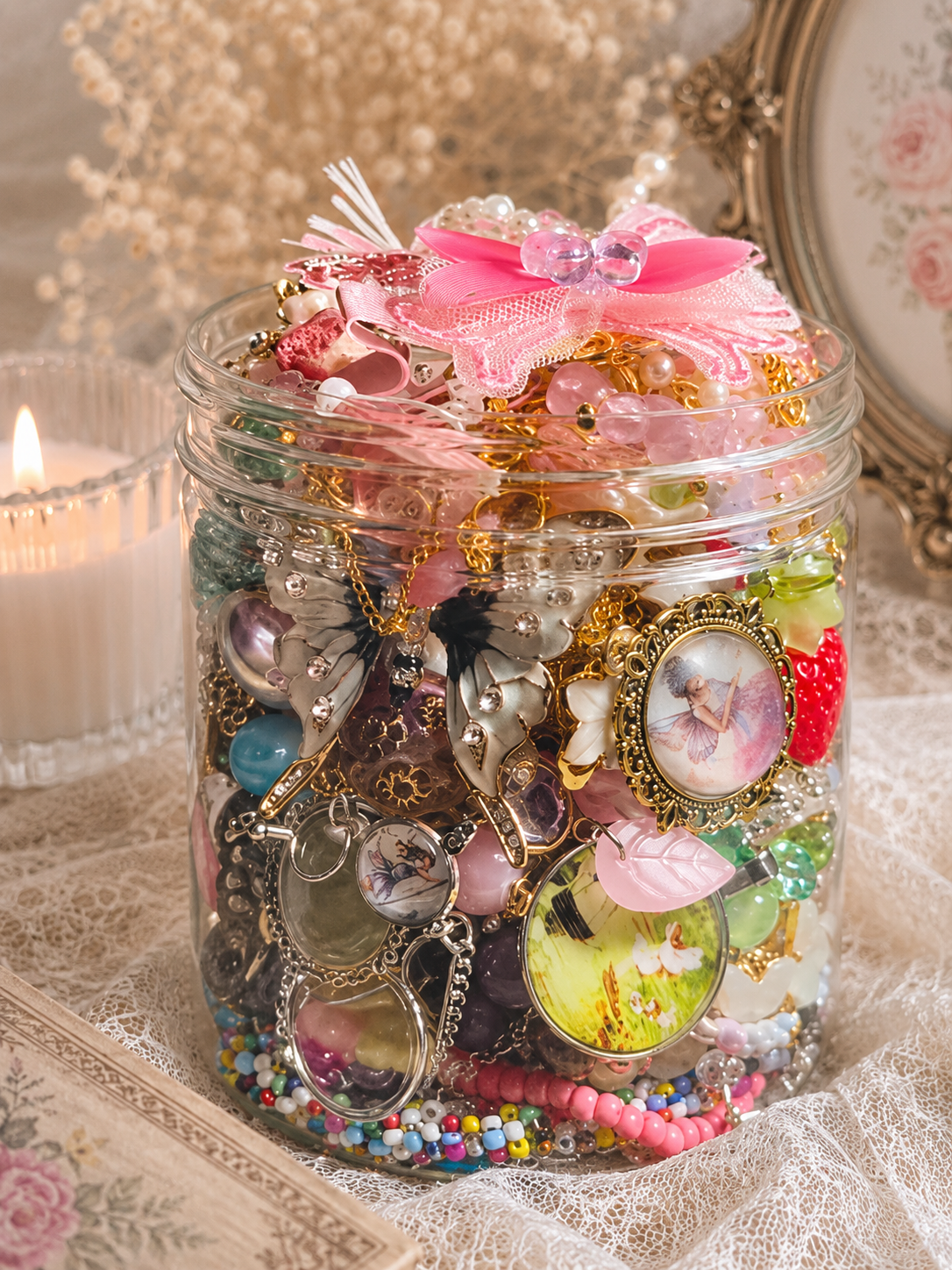🧚 Dóza šperků Fairycore – Ručně vyráběné & pečlivě vybrané kouzelné lesní estetika 🩷🦄🧚🏻‍♀️