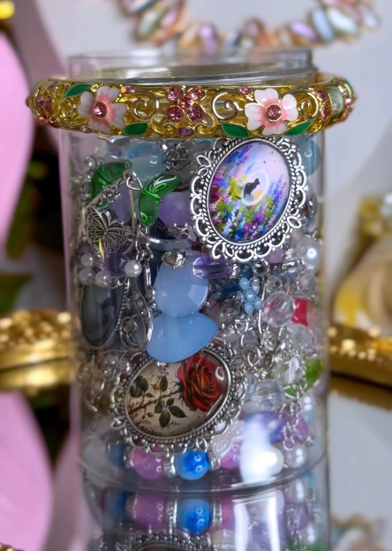 🧚 Fairycore Jewelry Jar – Handmade & Curated Enchanted Forest Aesthetic 🩷🦄🧚🏻‍♀️