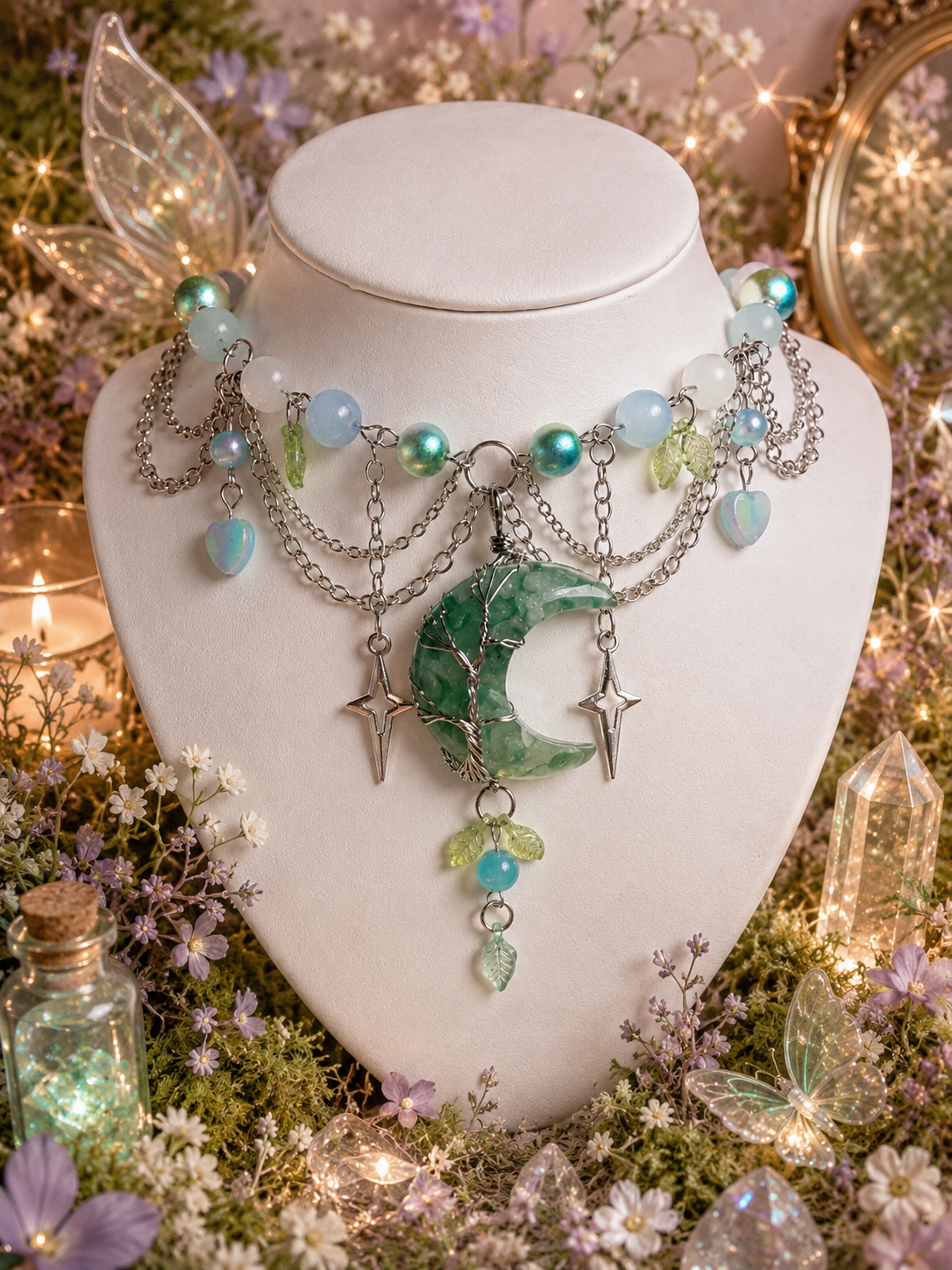 🌙 Moonlit Fairy Necklace