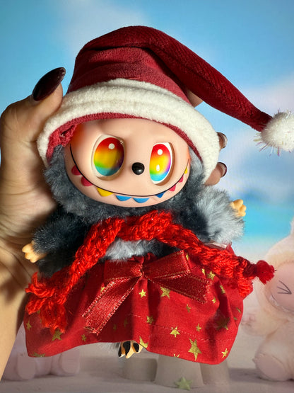 Lafufu “Starry Santa Dream” Plush Charm 🎄⭐