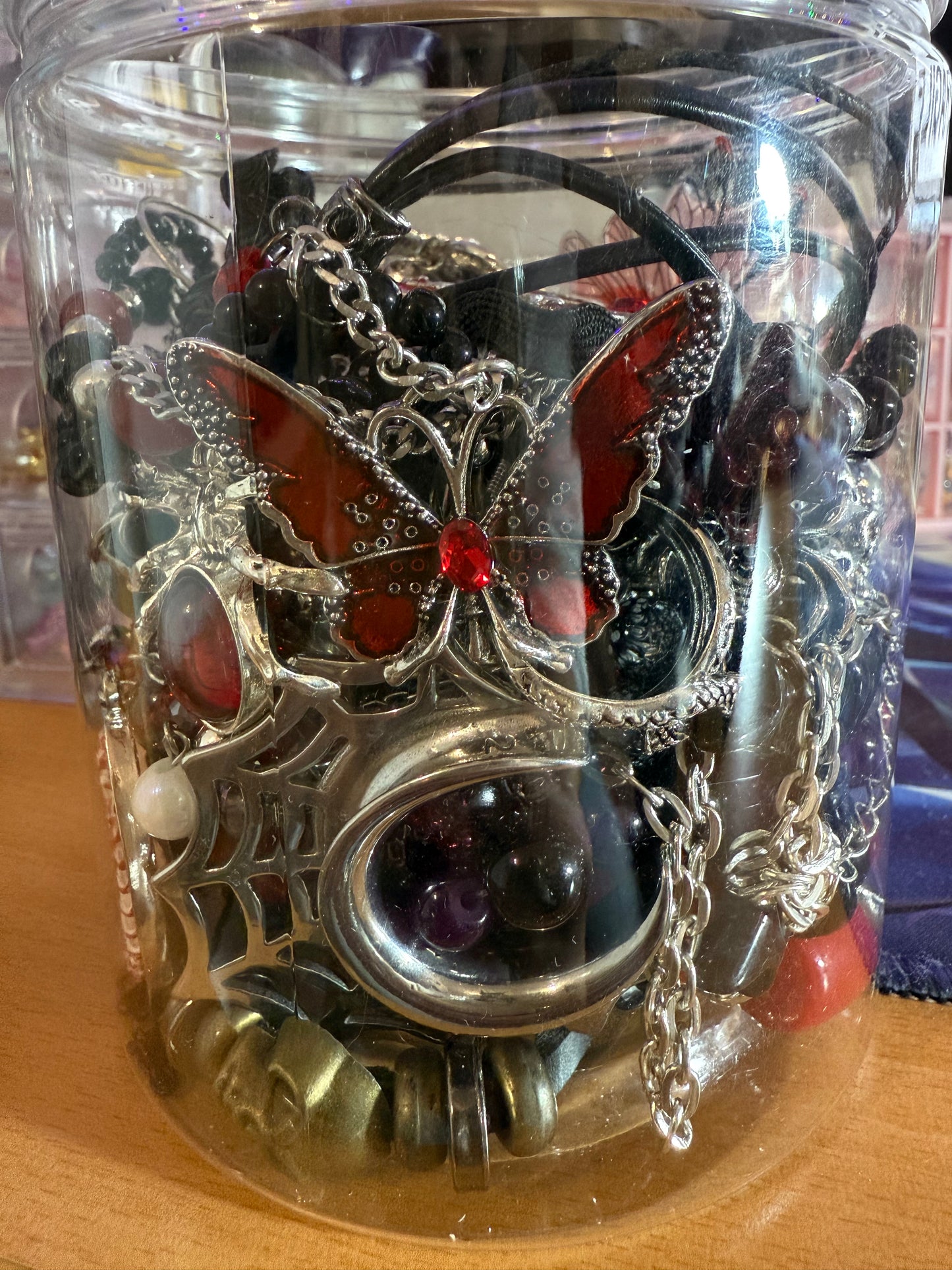 Custom Gothic Themed Mystery Jewerly Jar ⚰️🩸🖤