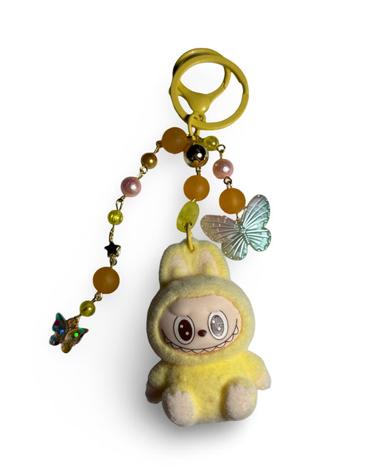 Big Sitting Labubu keychain