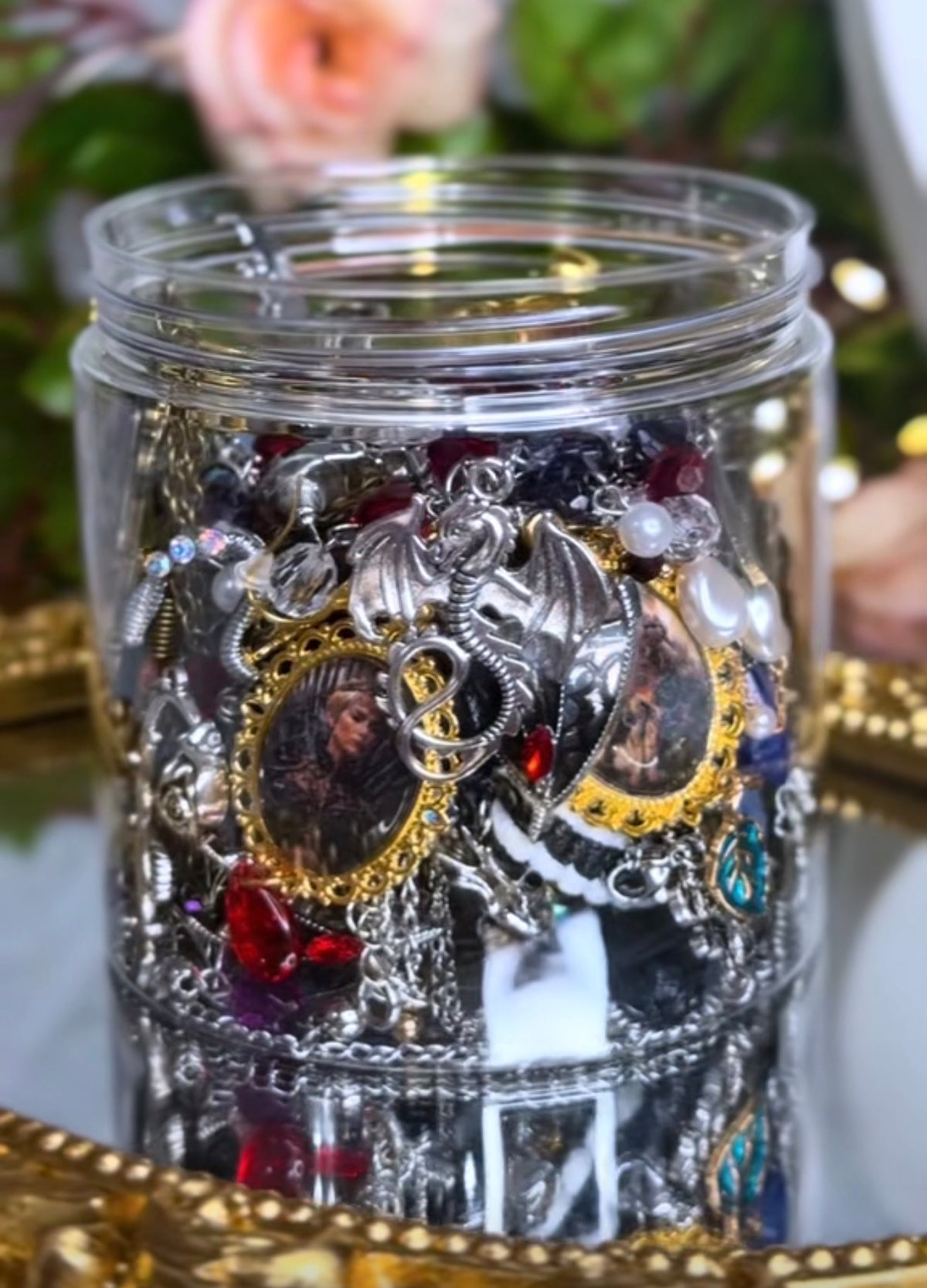 🐉 Medieval Mystery Jewelry Jar – Handmade & Curated Fantasy Jewelry Collection ⚔️