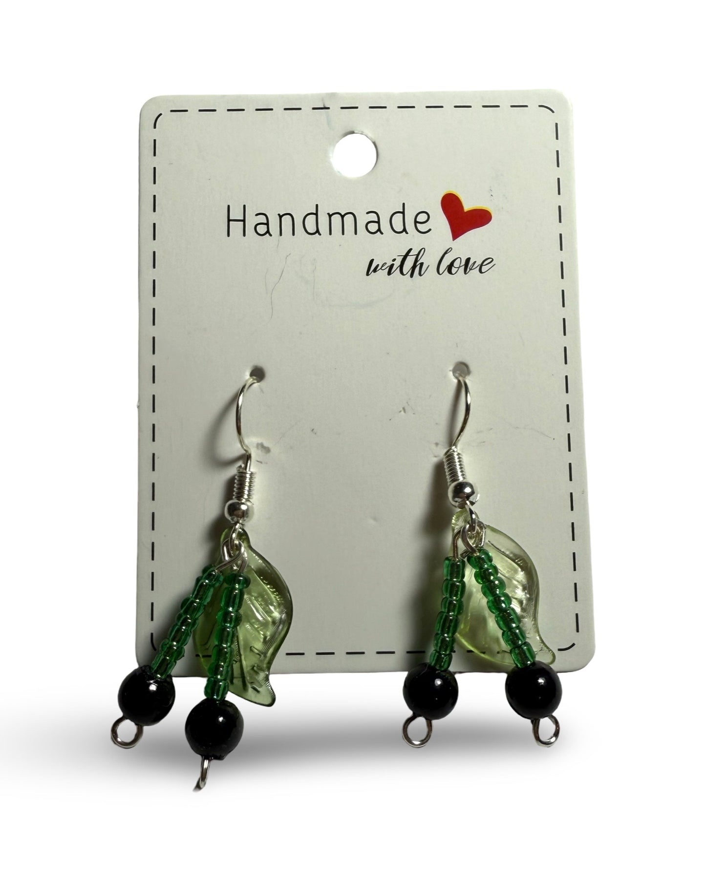 Cherry Belle / Midnight Cherry – Handmade Beaded Earrings