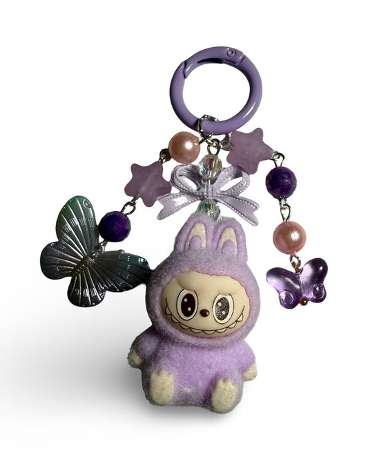 Mini Siting Labubu keychain