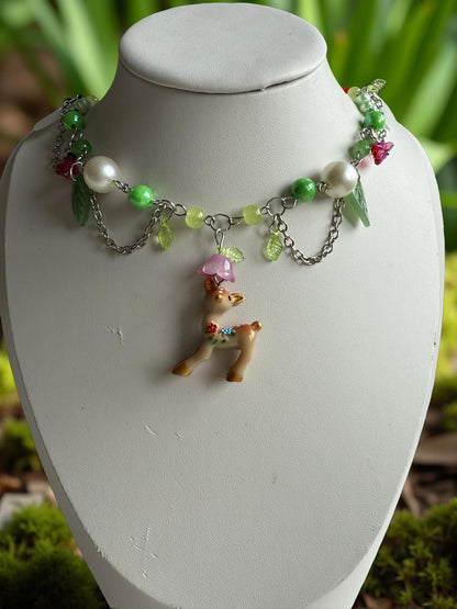 ✨ Idril – Woodland Fawn Charm Choker ✨