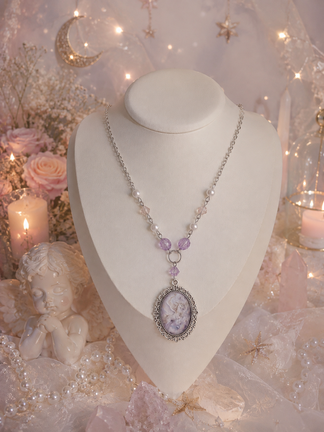 🌙 Celestia, Whisper of the Moon Unicorn Necklace 🌙