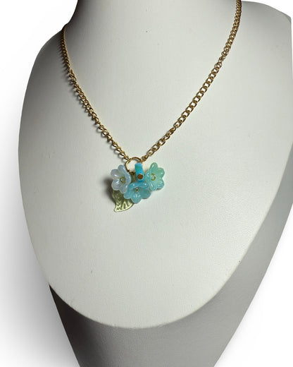 Morning Bloom – Blue Flower Jewelry Set