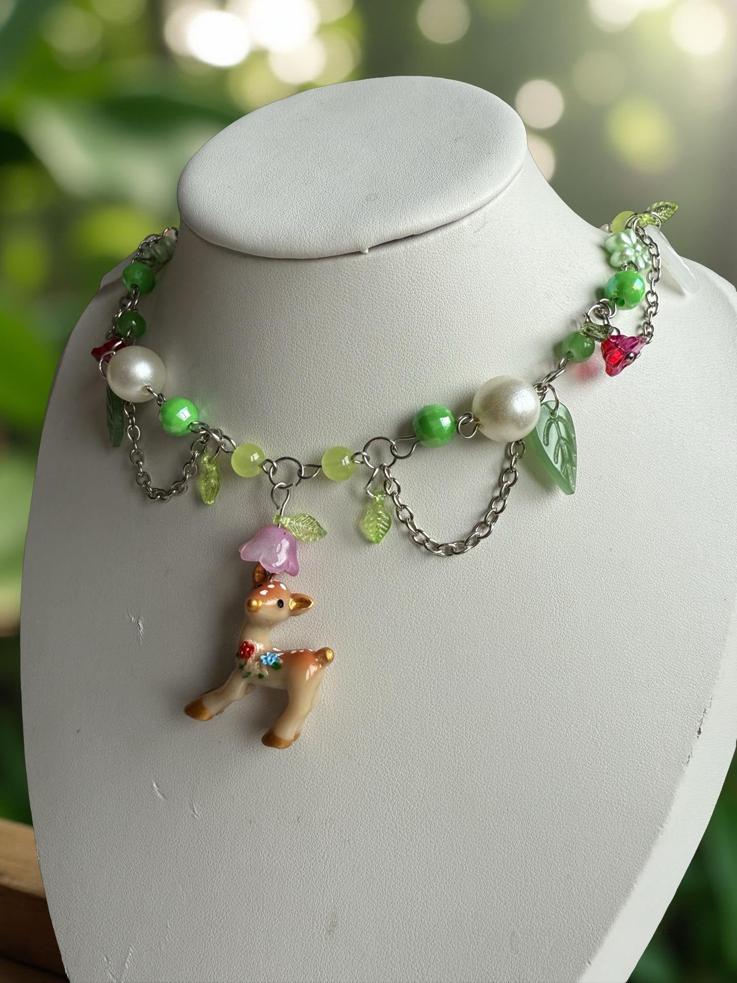 ✨ Idril – Woodland Fawn Charm Choker ✨