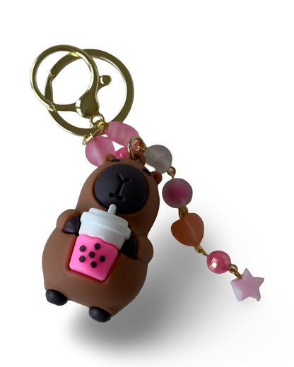 Capybara Charm Keychain