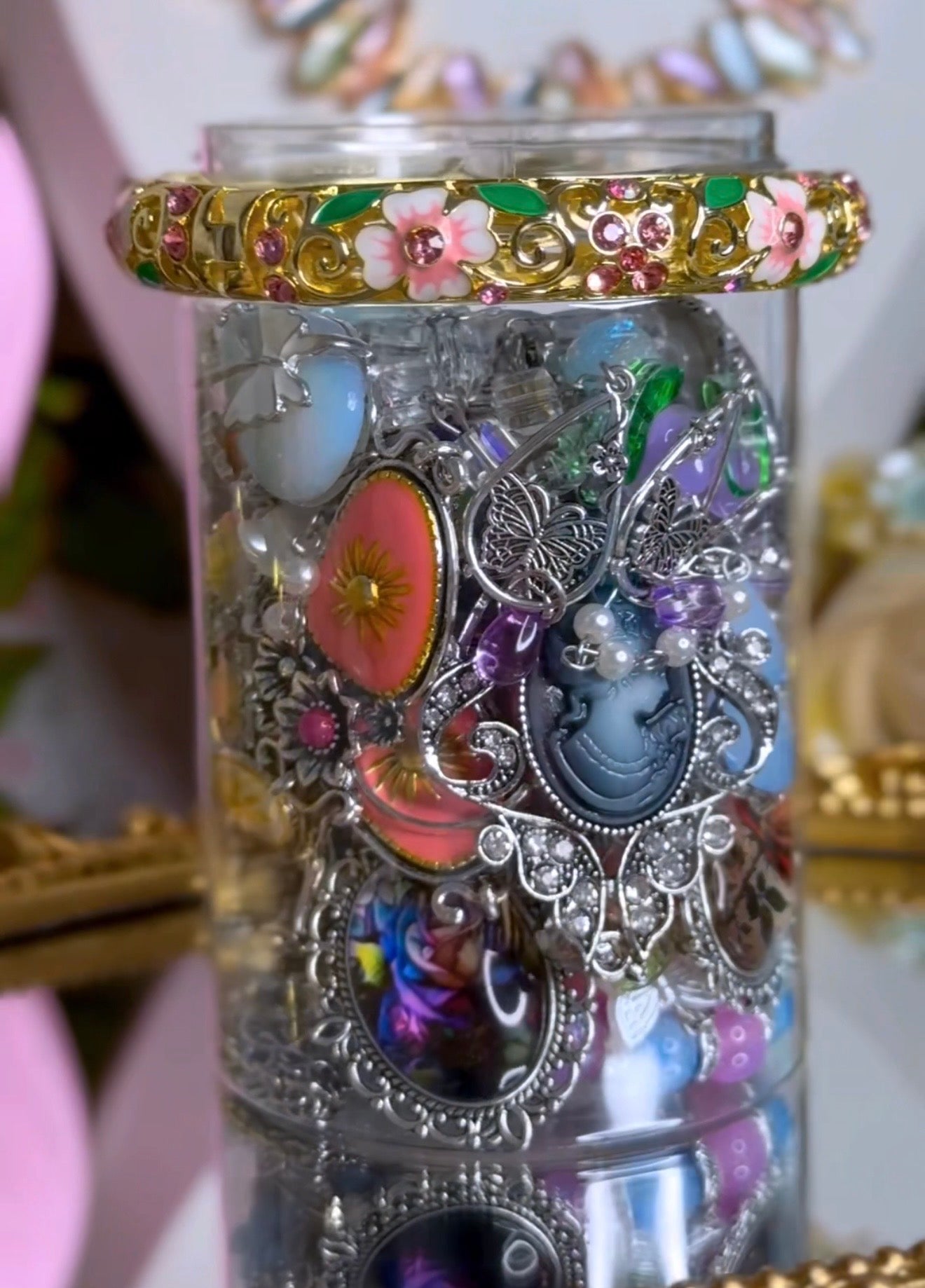 🧚 Fairycore Jewelry Jar – Handmade & Curated Enchanted Forest Aesthetic 🩷🦄🧚🏻‍♀️