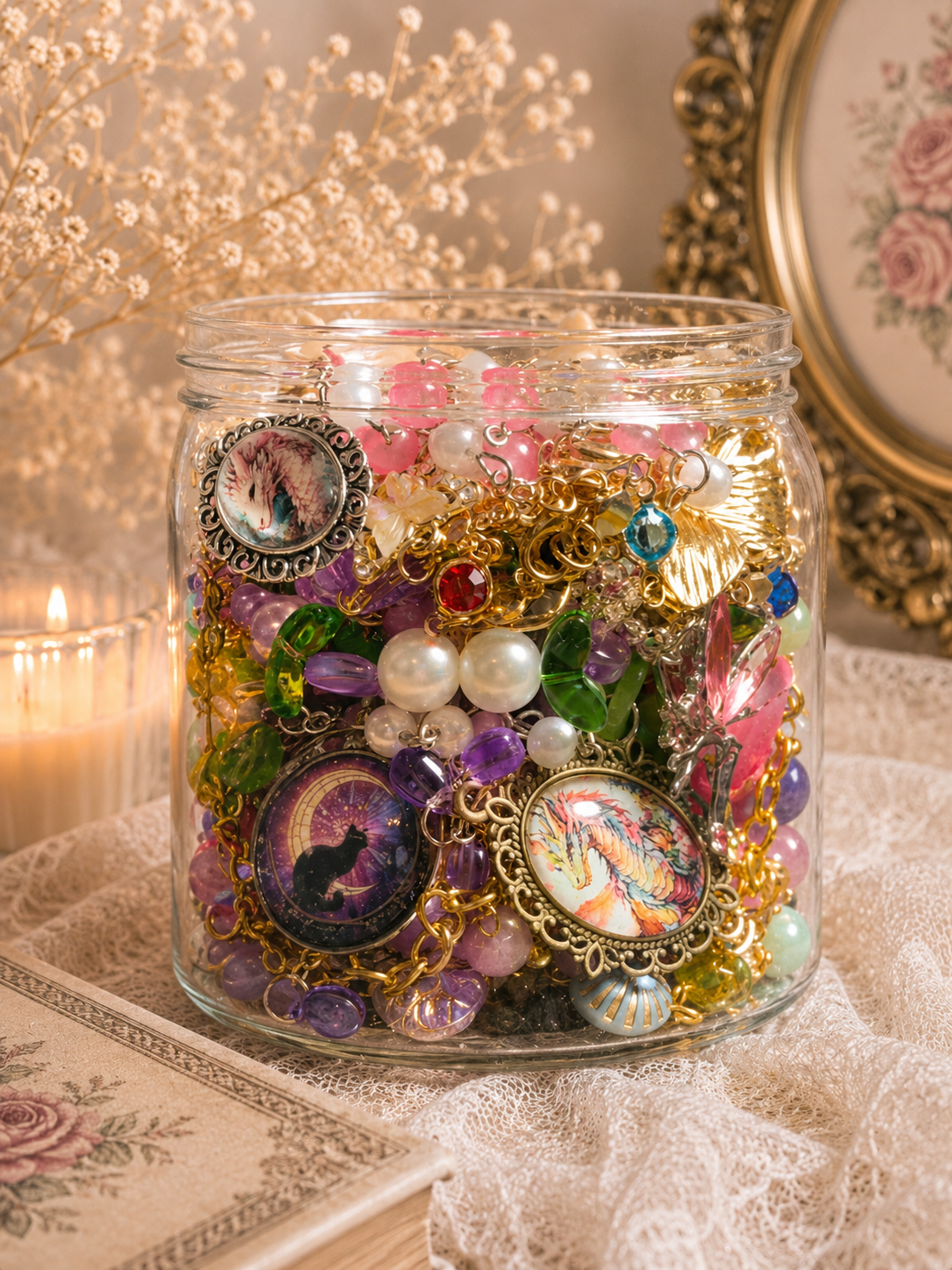 🧚 Dóza šperků Fairycore – Ručně vyráběné & pečlivě vybrané kouzelné lesní estetika 🩷🦄🧚🏻‍♀️