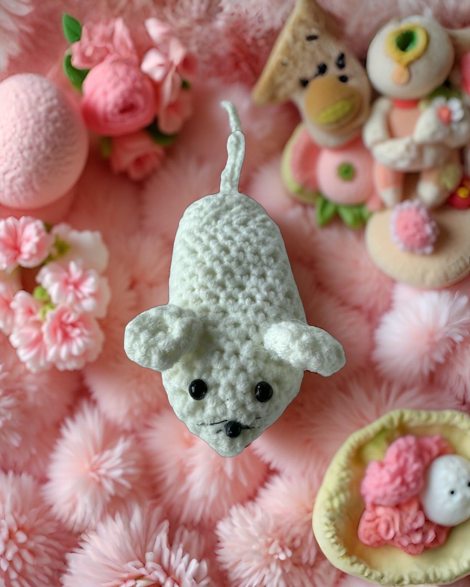 Handmade Crochet Mouse Collection