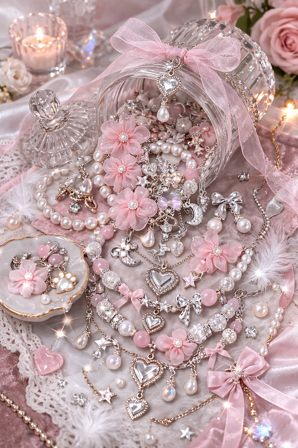 Dreamy Angelcore Mystery Jewelry Jar 🎀✨