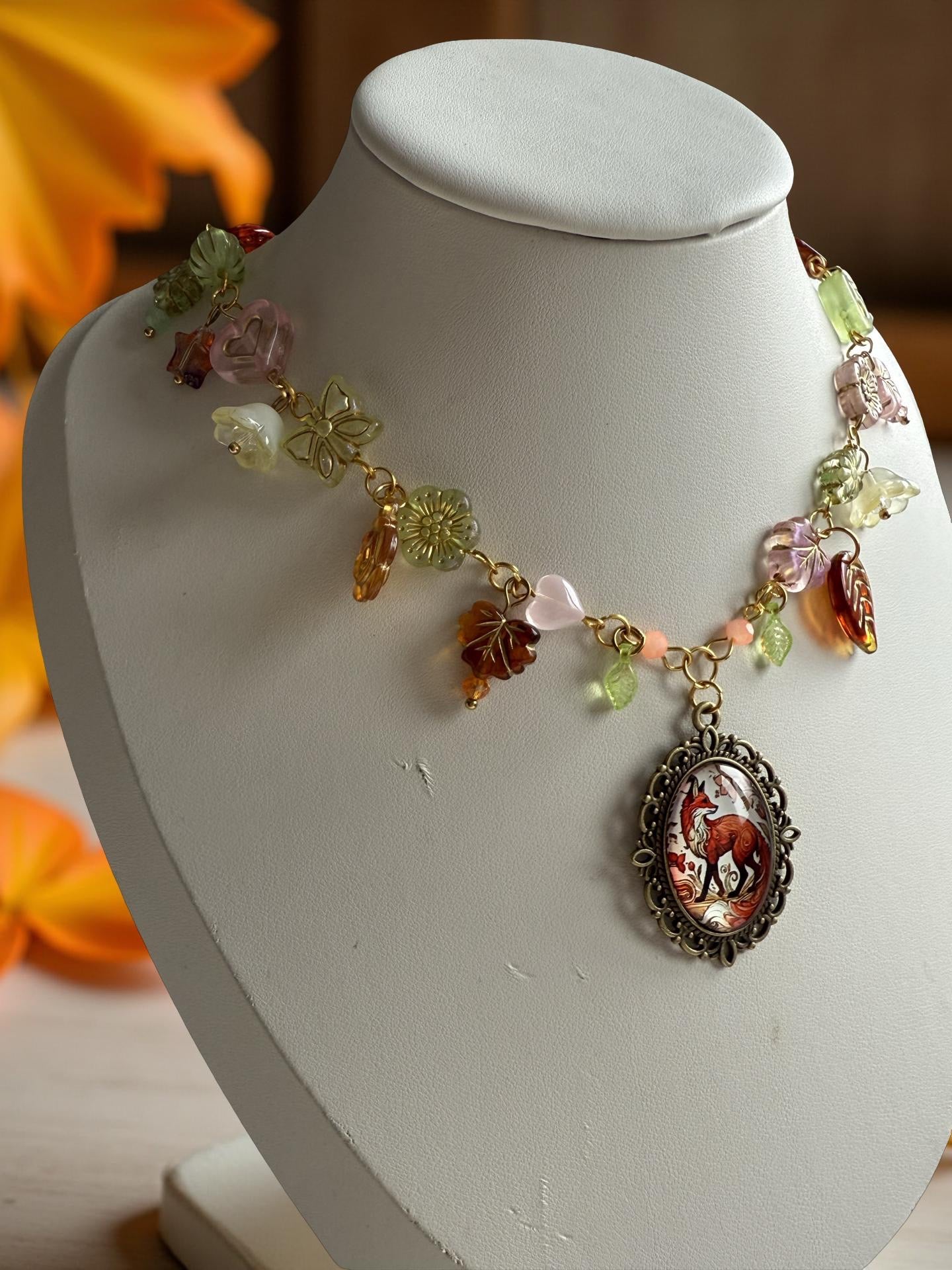 ✨ Orielle Golden Light – Enchanted Woodland Necklace ✨