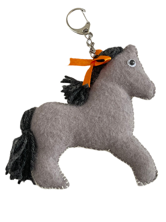 Midnight Pony Keychain