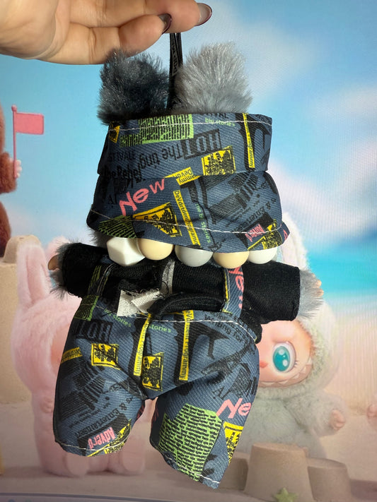 Lafufu “Neon Street Butterfly” Plush Charm