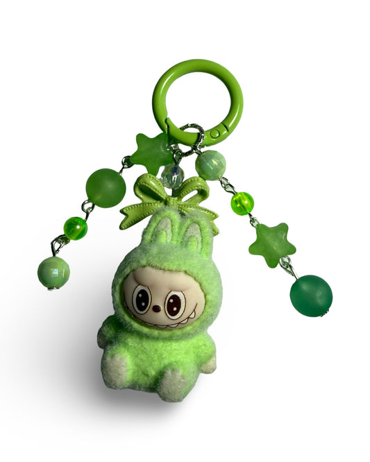 Mini Siting Labubu keychain