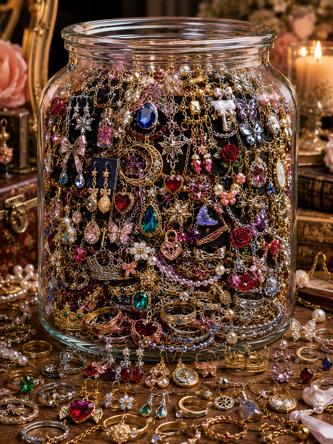 ✨ Custom Mystery Jewelry Jar – Handmade & Curated Personalized Jewelry Collection