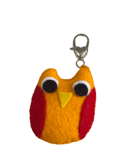 Sunny the Owl – Felt Keychain