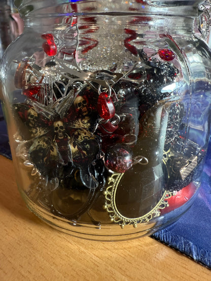 Custom Gothic Themed Mystery Jewerly Jar ⚰️🩸🖤