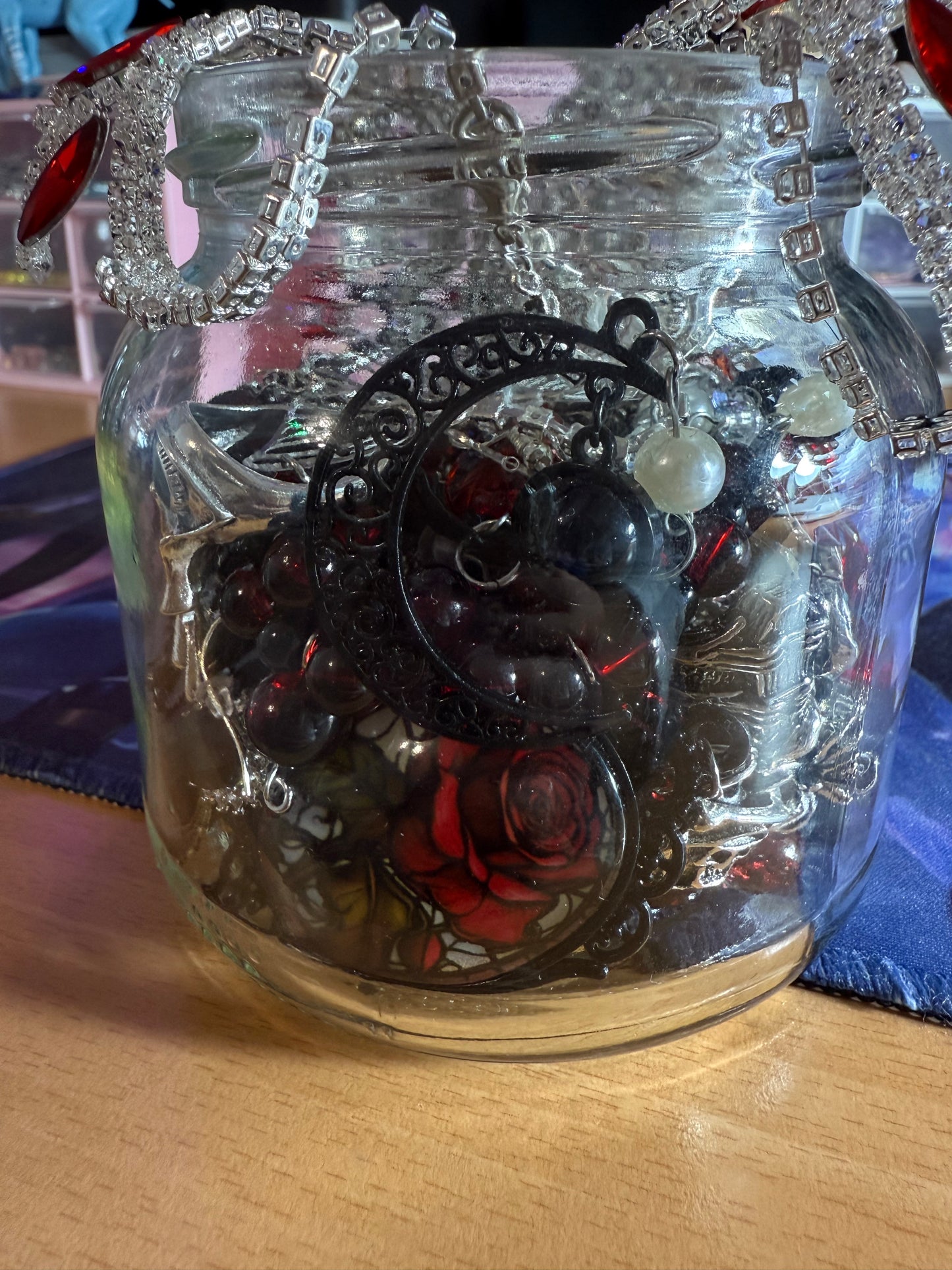 Custom Gothic Themed Mystery Jewerly Jar ⚰️🩸🖤