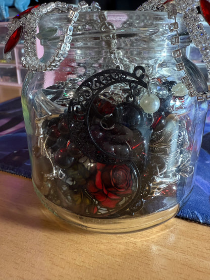 Custom Gothic Themed Mystery Jewerly Jar ⚰️🩸🖤
