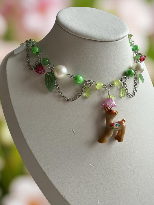✨ Idril – Woodland Fawn Charm Choker ✨