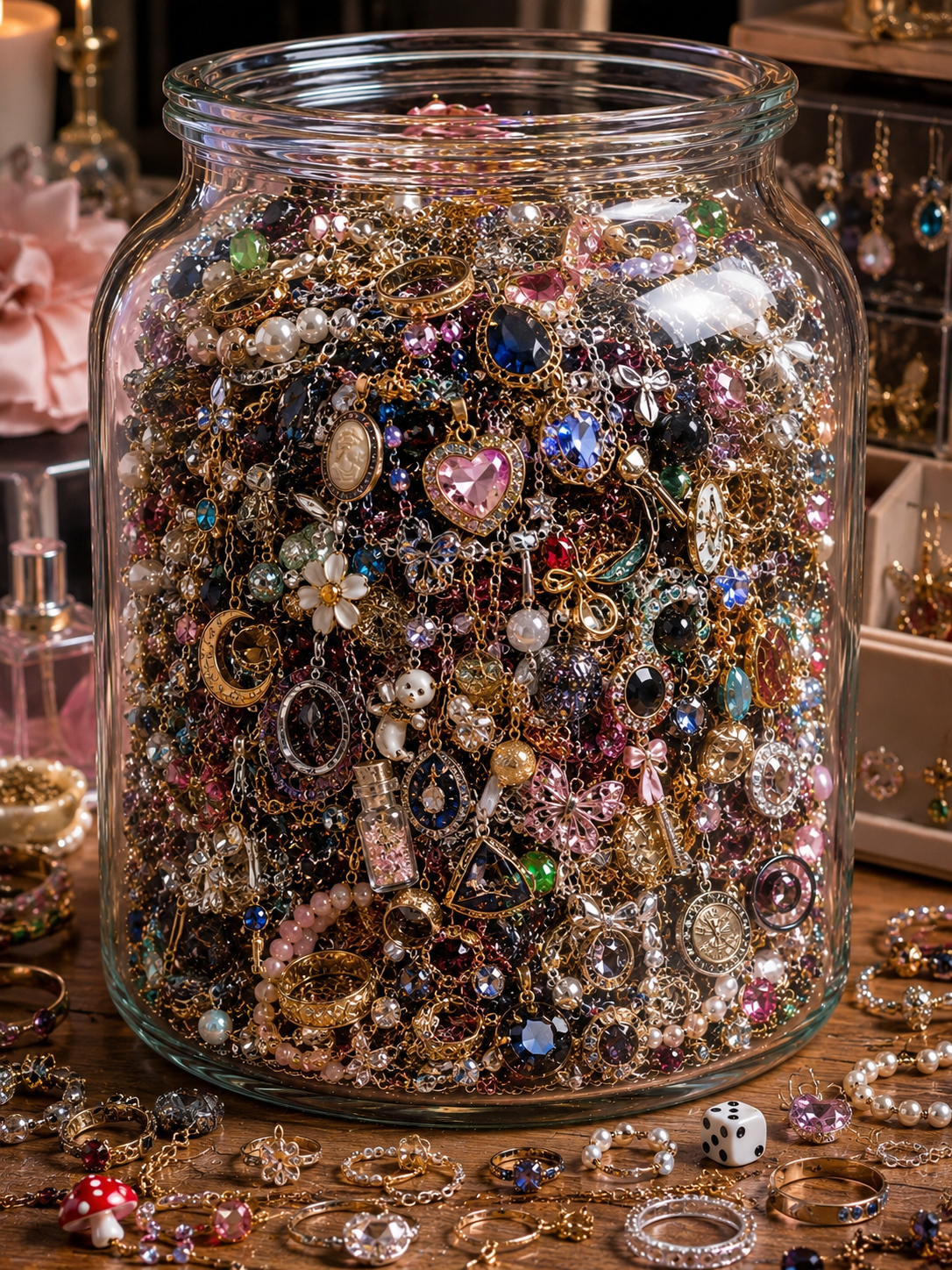 ✨ Custom Mystery Jewelry Jar – Handmade & Curated Personalized Jewelry Collection
