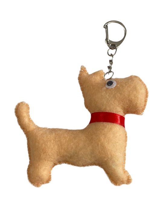 Mini Schnauzi – Felt Dog Keychain