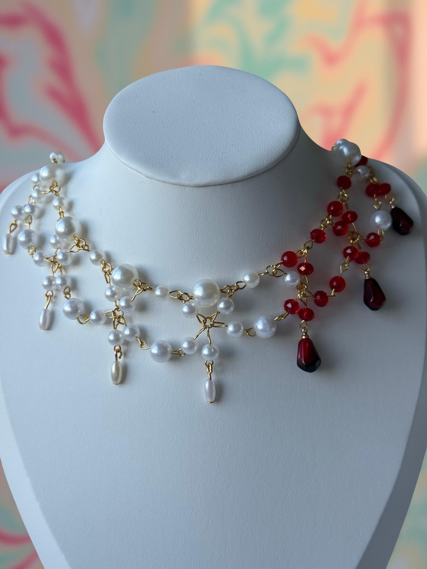 🩸 Selene de Sangre – Statement Choker Necklace