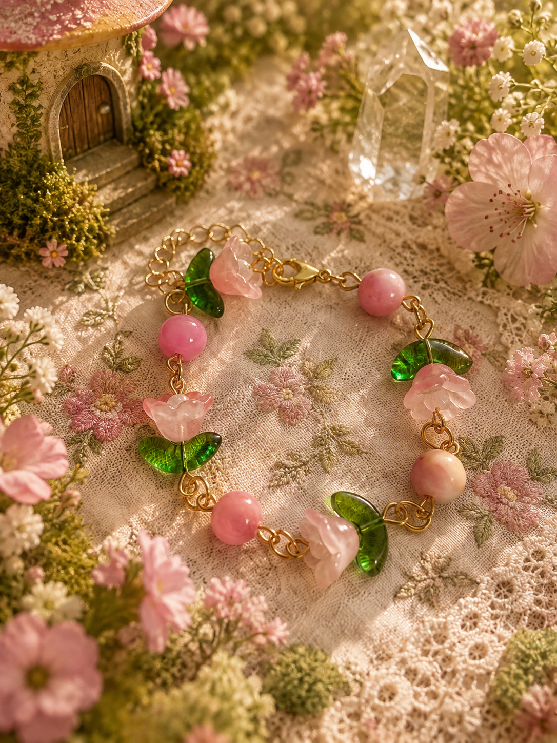 🌸 Rosebud Garden Bracelet