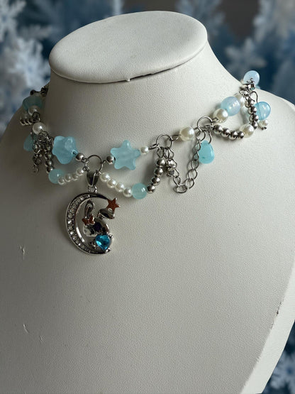 ✨ Evania – Winter Starfall Choker ✨