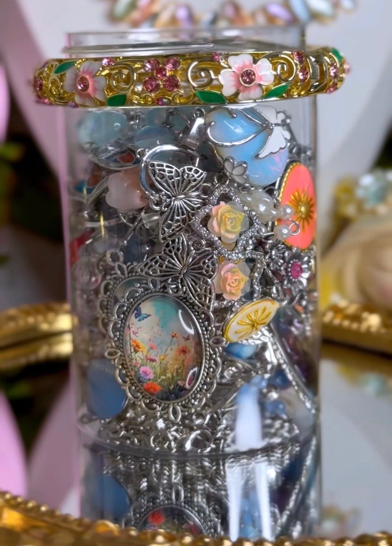 🧚 Fairycore Jewelry Jar – Handmade & Curated Enchanted Forest Aesthetic 🩷🦄🧚🏻‍♀️