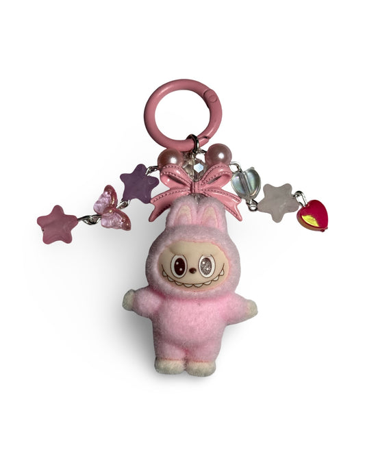 Mini standing Labubu keychain