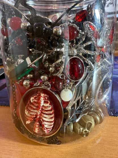 Custom Gothic Themed Mystery Jewerly Jar ⚰️🩸🖤