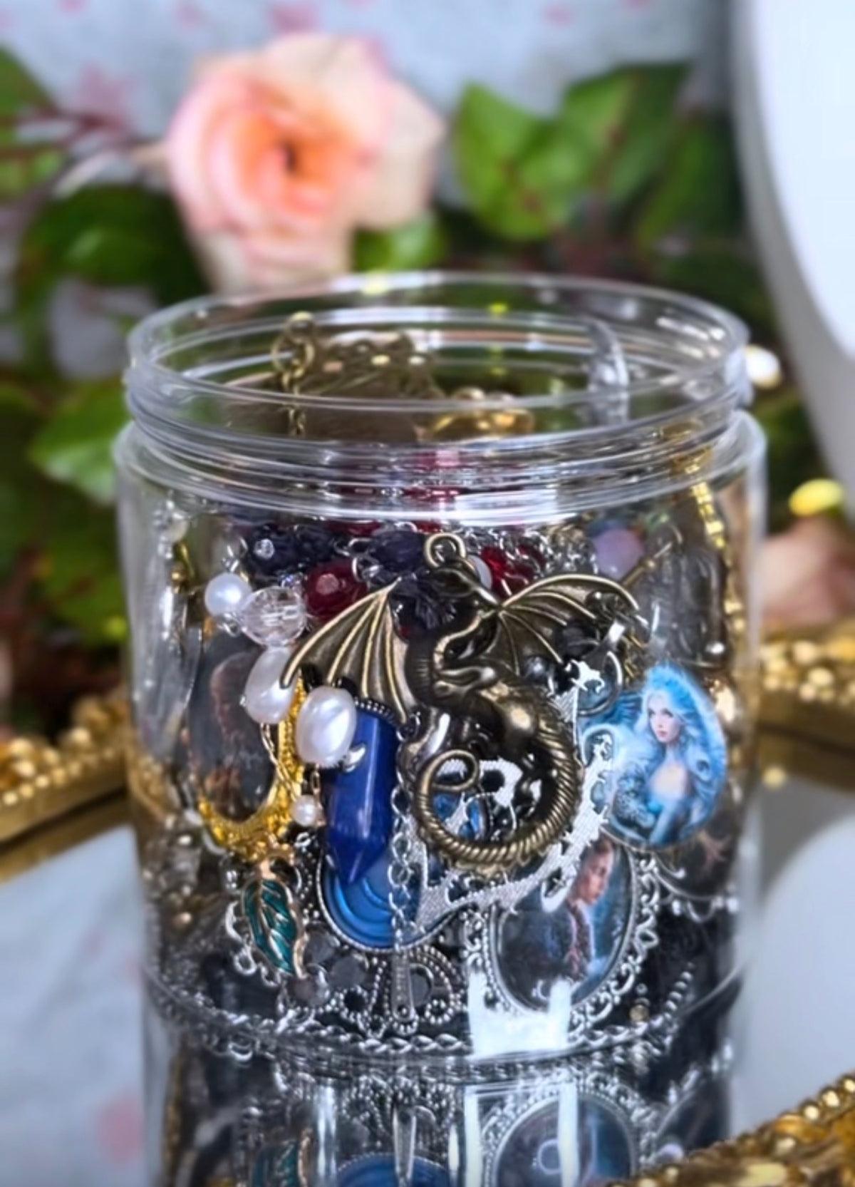 🐉 Medieval Mystery Jewelry Jar – Handmade & Curated Fantasy Jewelry Collection ⚔️