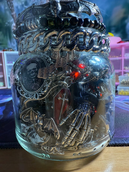 Custom Gothic Themed Mystery Jewerly Jar ⚰️🩸🖤